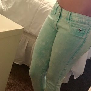 Hollister skinny mint jeans 7R